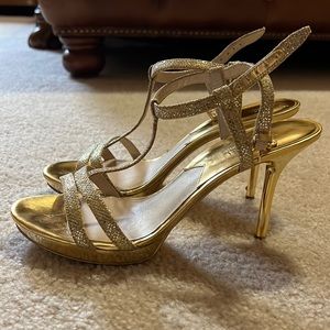 Michael Kors Metallic Gold Heels